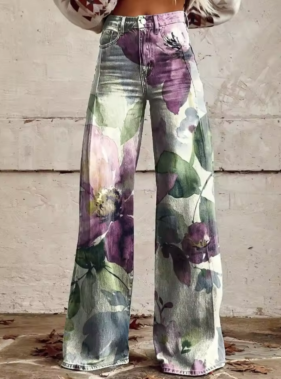 Alejandra - Pantalones Boho Chic Retro: Estilo Vintage para Lucir Siempre a la Moda