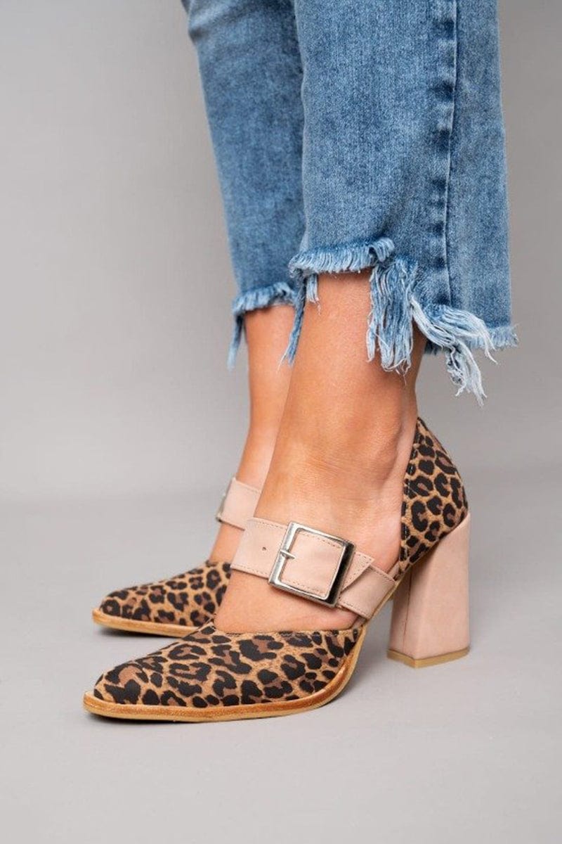 Lana™- Zapatos de Tacón con Estampado de Leopardo Atrevido