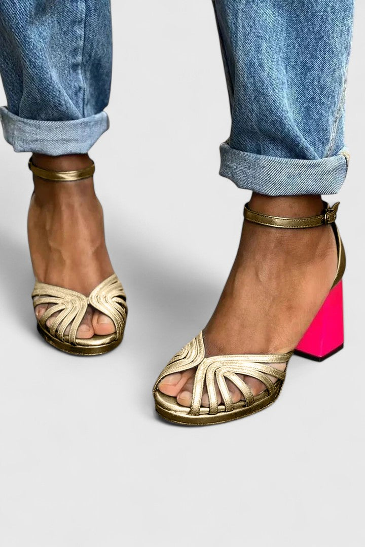 Noelia - Zapatos de punta abierta: Elegantes Pasos