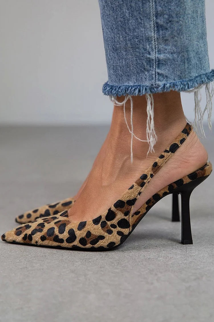 Angelica™ - Tacones de leopardo
