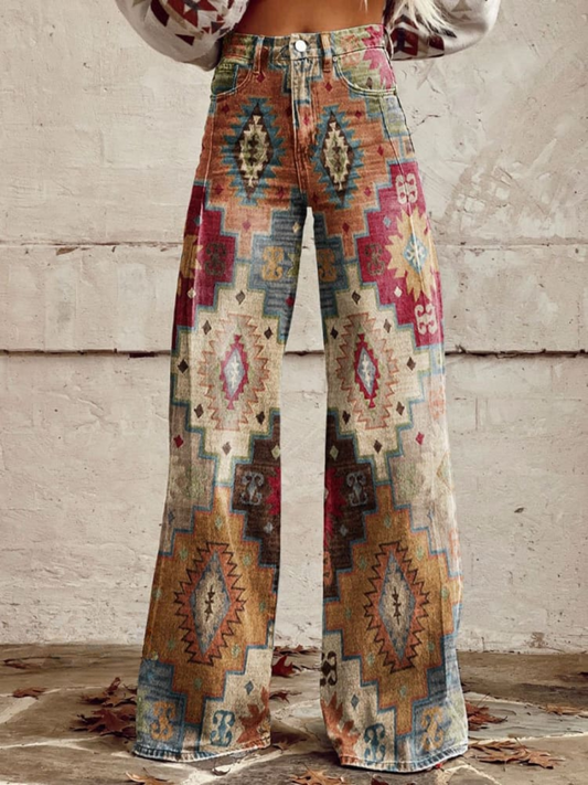 Carla - Pantalones elegantes retro chic