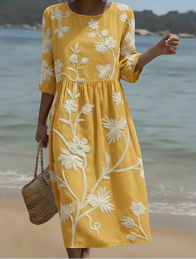 Carmen - Vestido Floral | Elegancia Primaveral Midi
