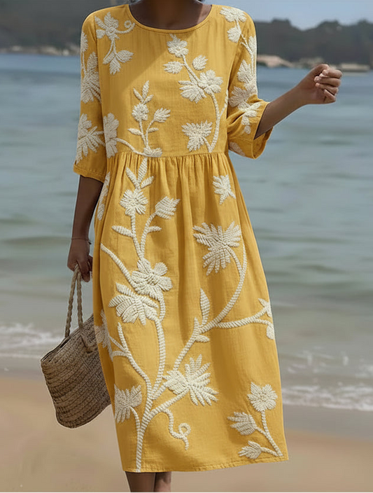 Carmen - Vestido Floral | Elegancia Primaveral Midi