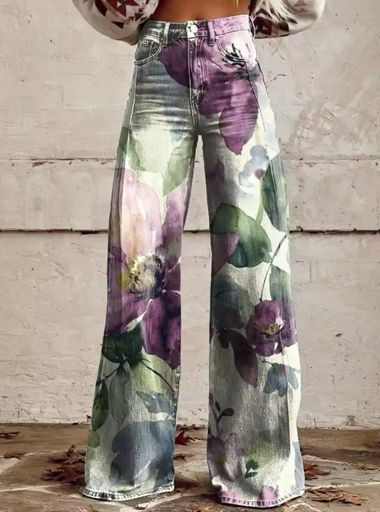 Alejandra - Pantalones Boho Chic Retro: Estilo Vintage para Lucir Siempre a la Moda