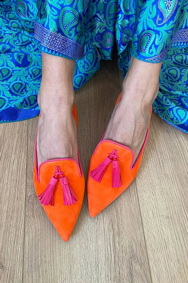 Paula - Sofisticados Mocasines Boho con Flecos 