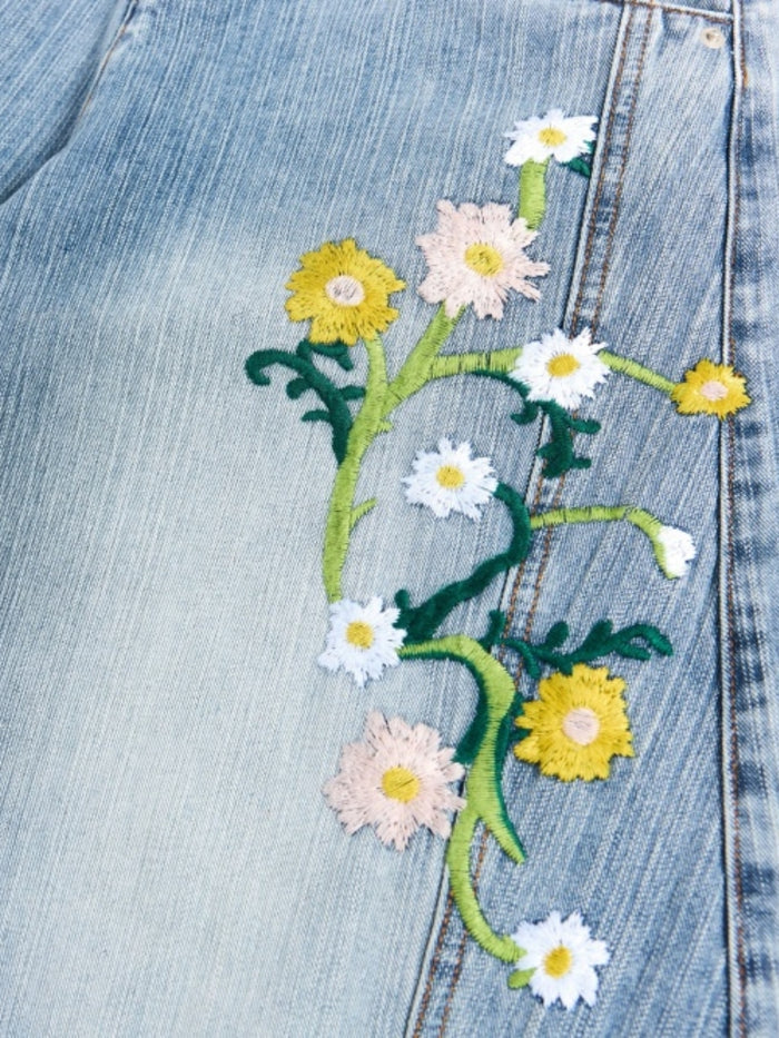 Pantalon baggy con estampado floral