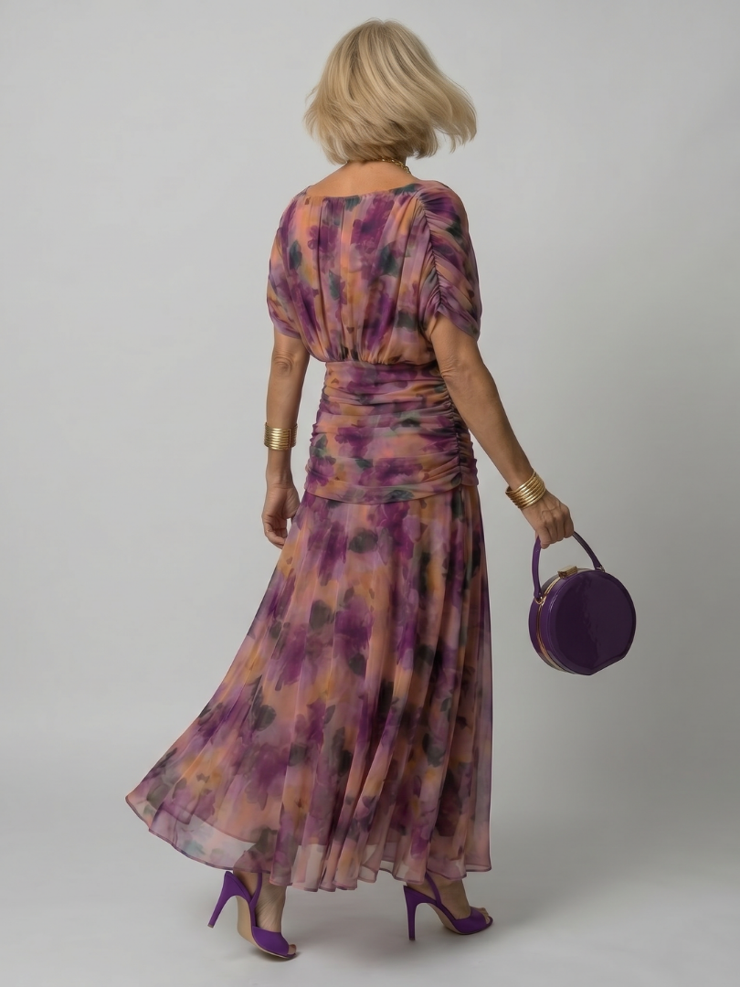 Karen - Falda Midi Escote en los Hombros  | Abito Midi Off Shoulder.