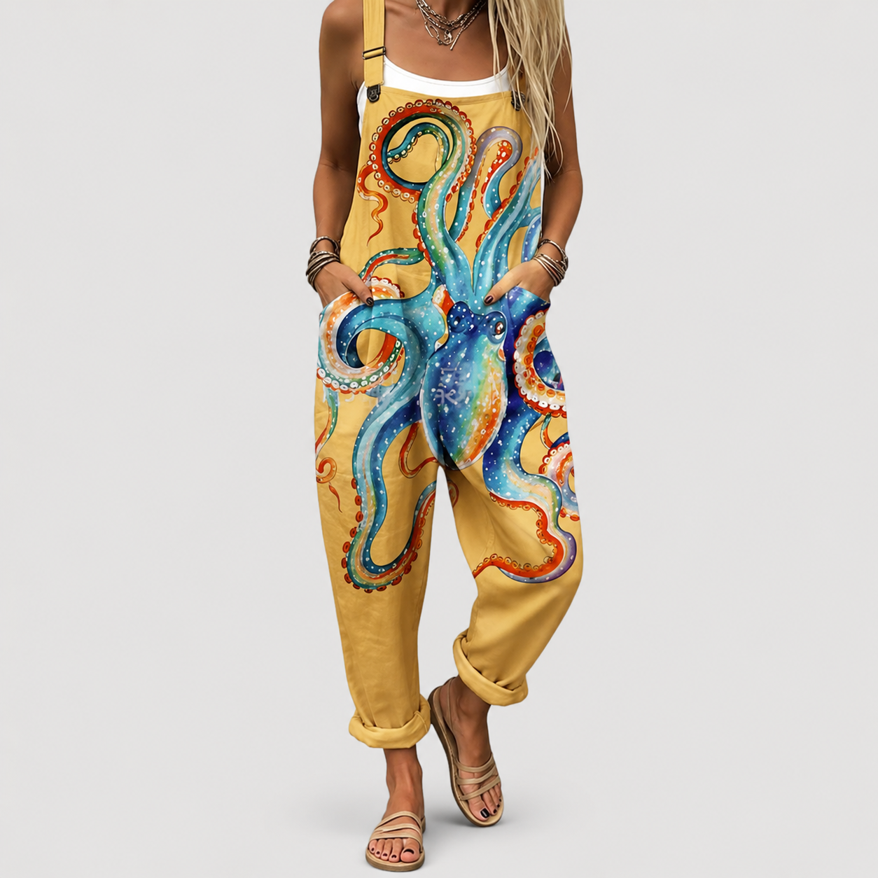 Carla- Mono con estampado de pulpo marino