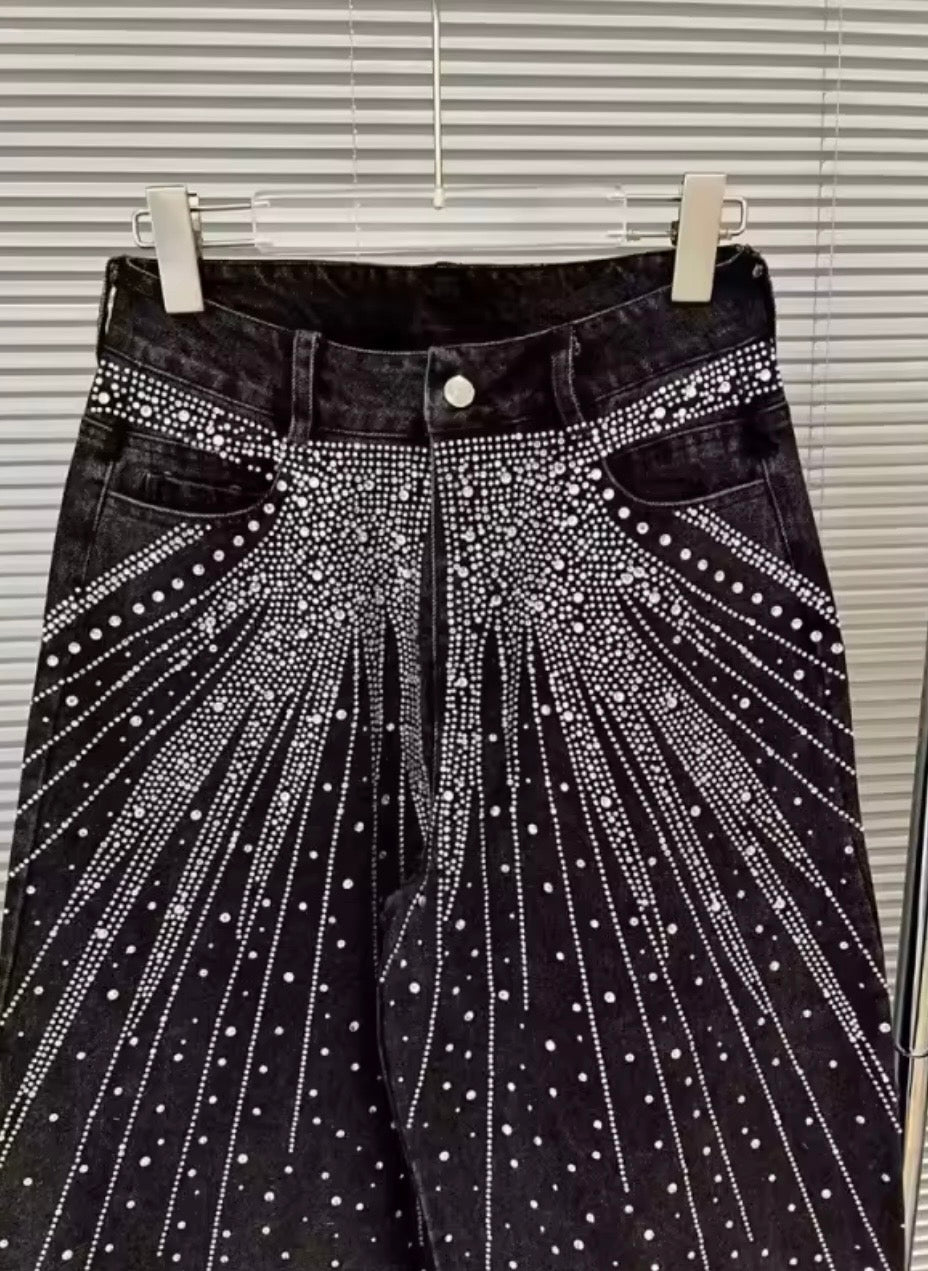Pantalon Baggy con brillos