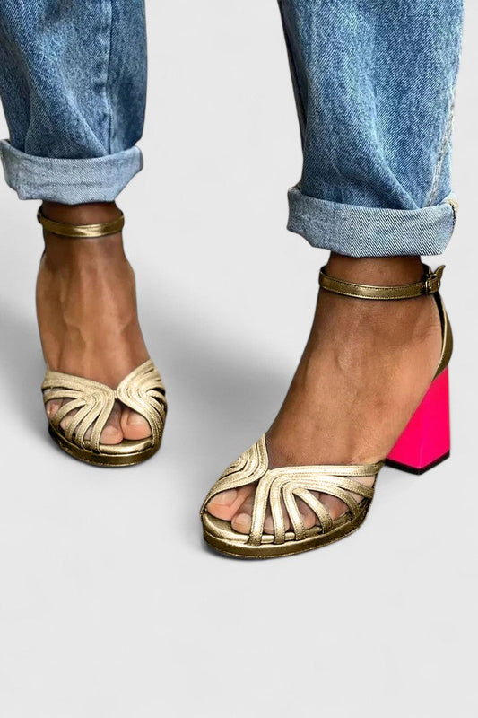 Noelia - Zapatos de punta abierta: Elegantes Pasos