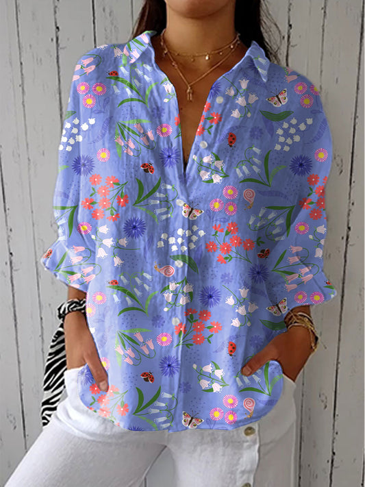 ESTEFANIA - BLUSA DE FLORES DE PRADERA