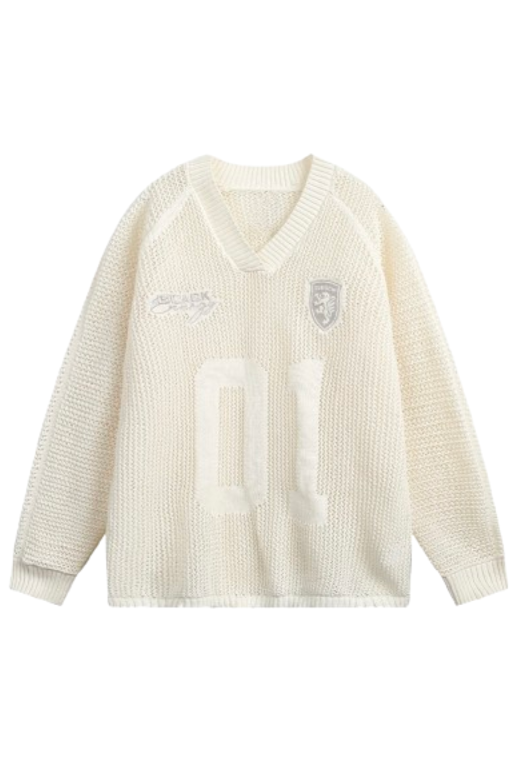 Jersey de punto Vintage de manga larga