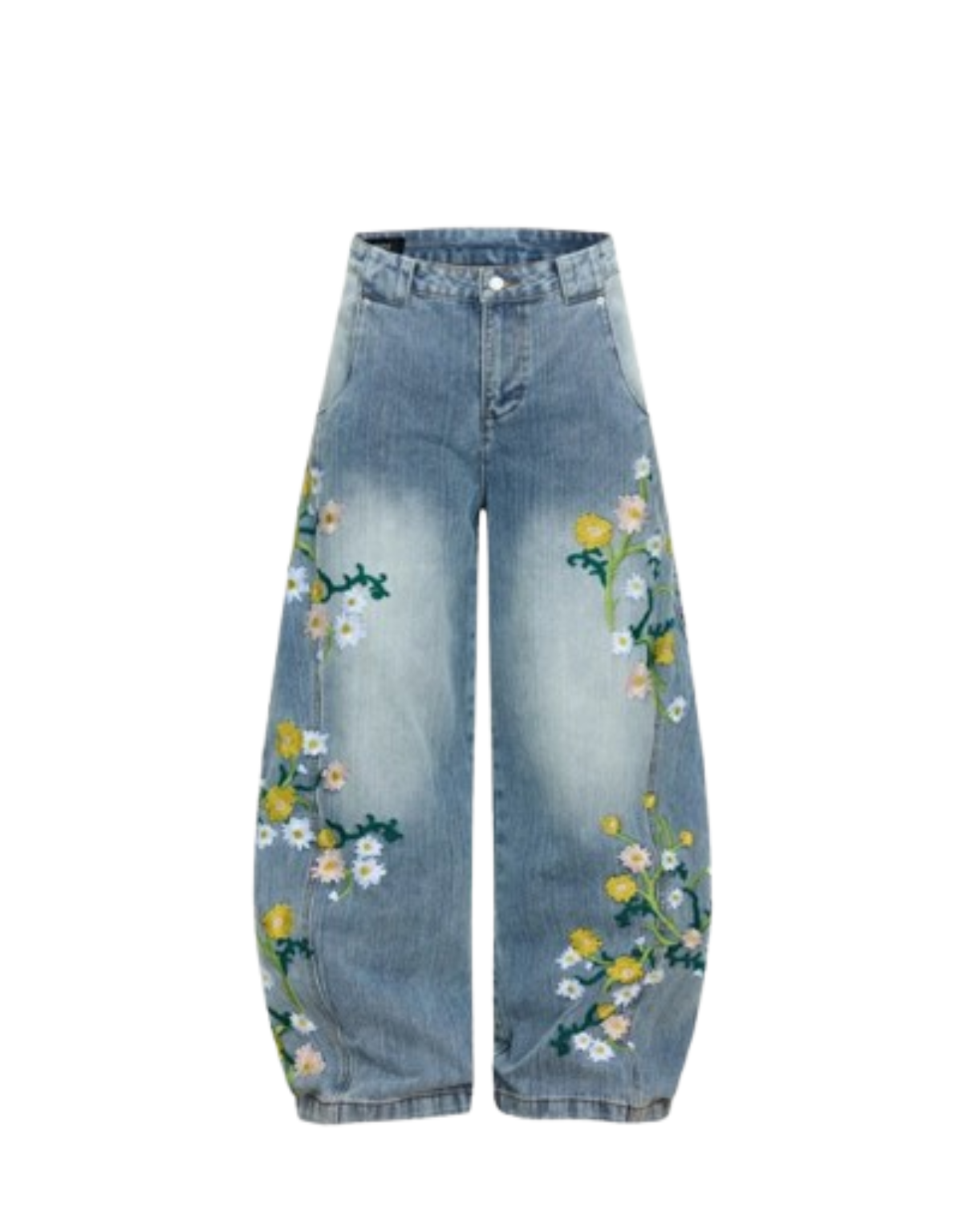 Pantalon baggy con estampado floral
