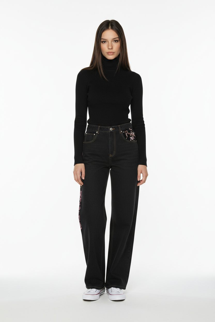 Flor de Cerezo - Pantalon Denim