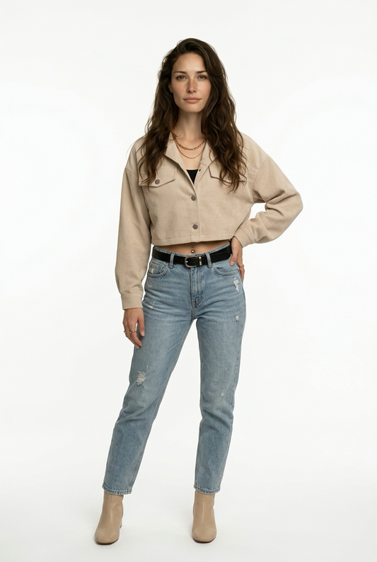 Chaqueta corta de pana
