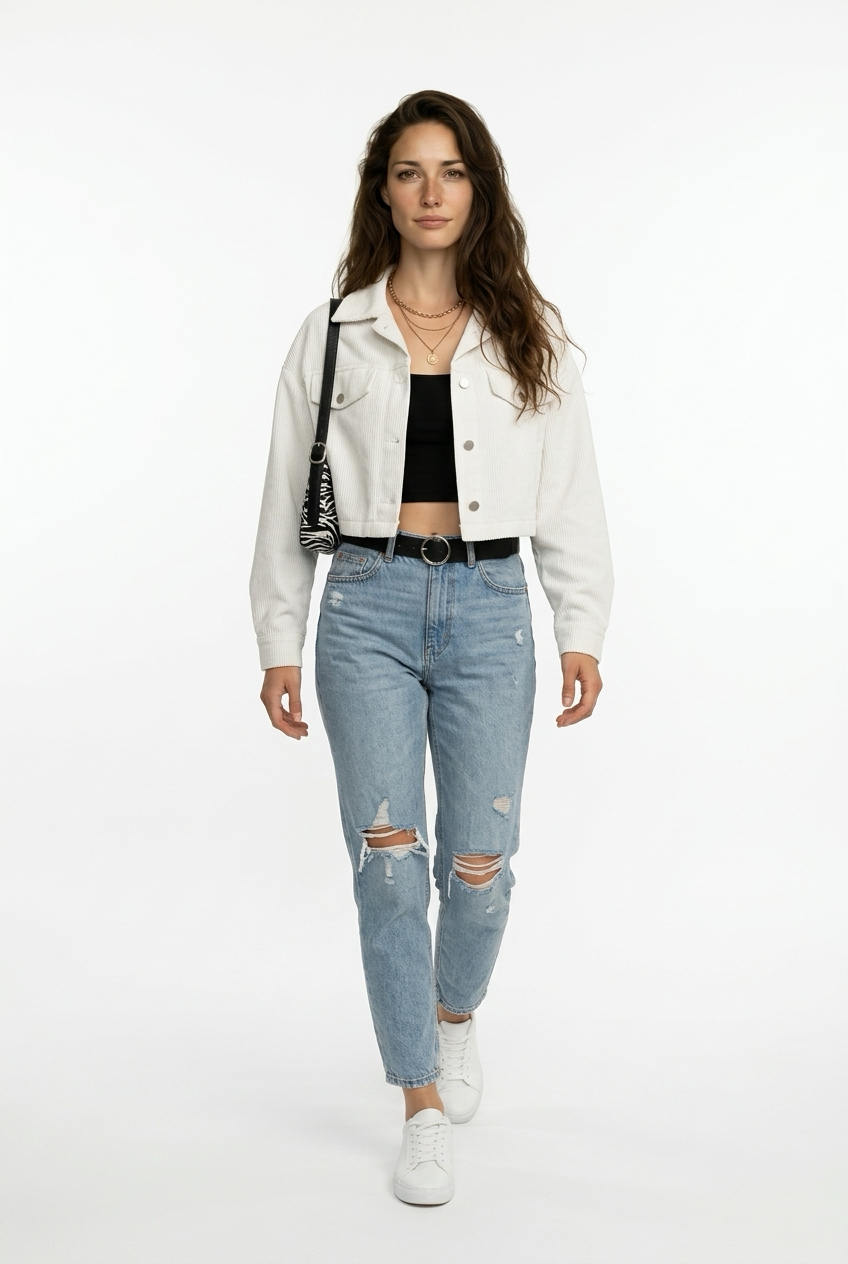 Chaqueta corta de pana