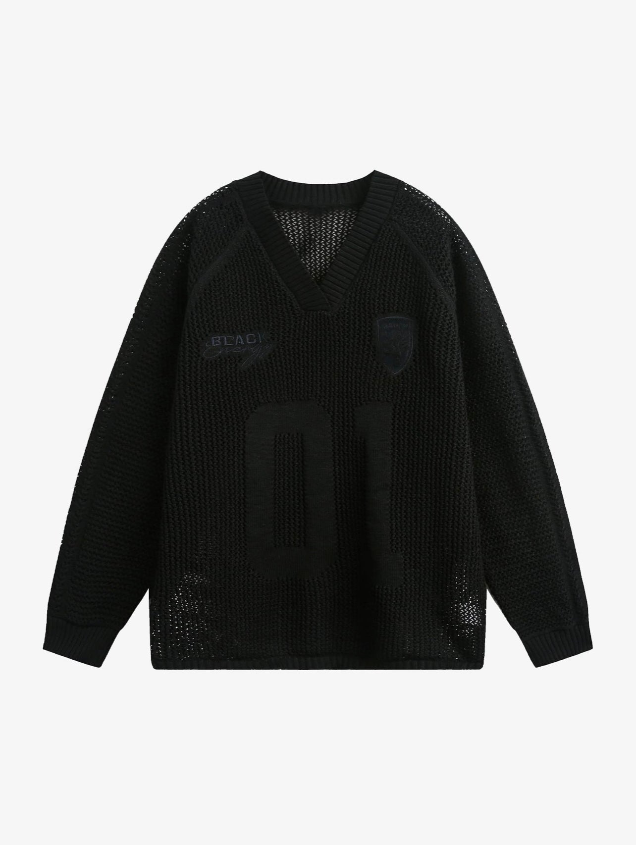 Jersey de punto Vintage de manga larga