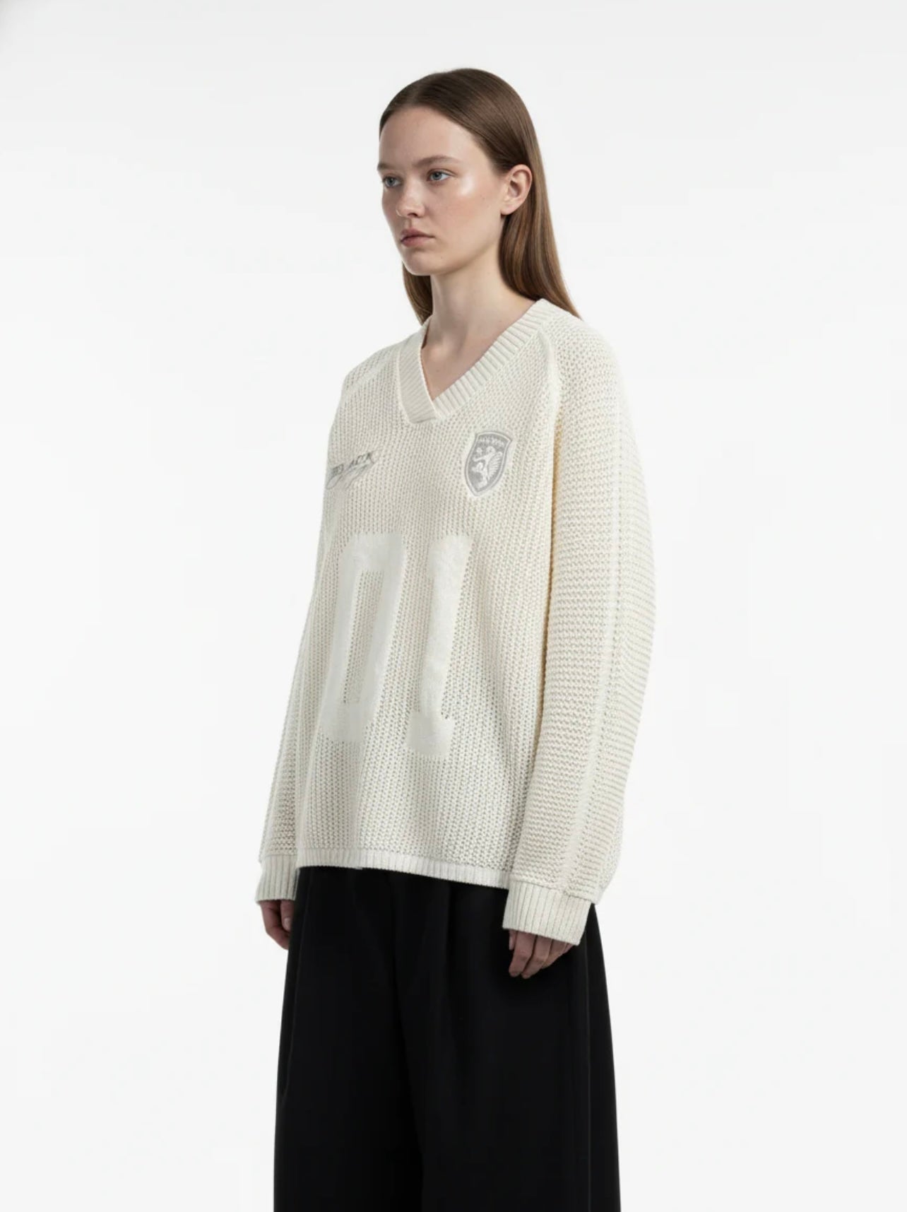 Jersey de punto Vintage de manga larga
