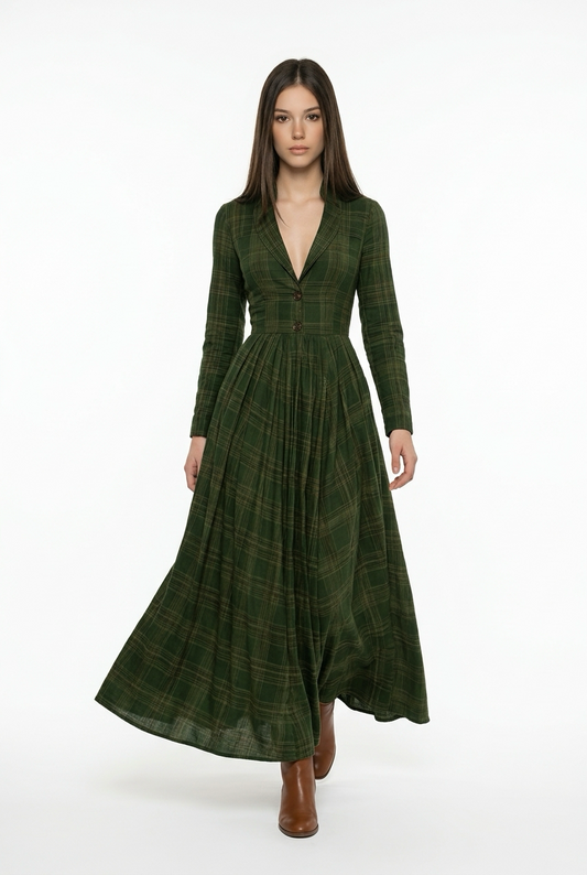 Vestido largo contemporáneo