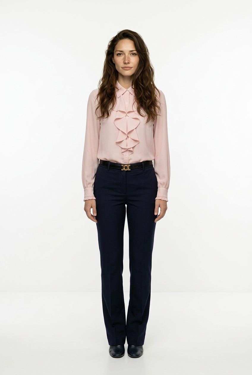 Sophia | Blusa con Volantes Mujer | Gola y Manga Larga
