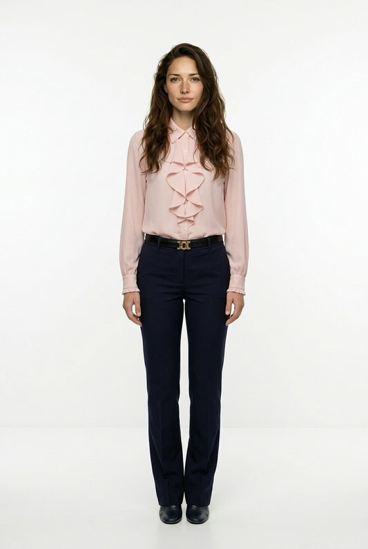 Sophia | Blusa con Volantes Mujer | Gola y Manga Larga