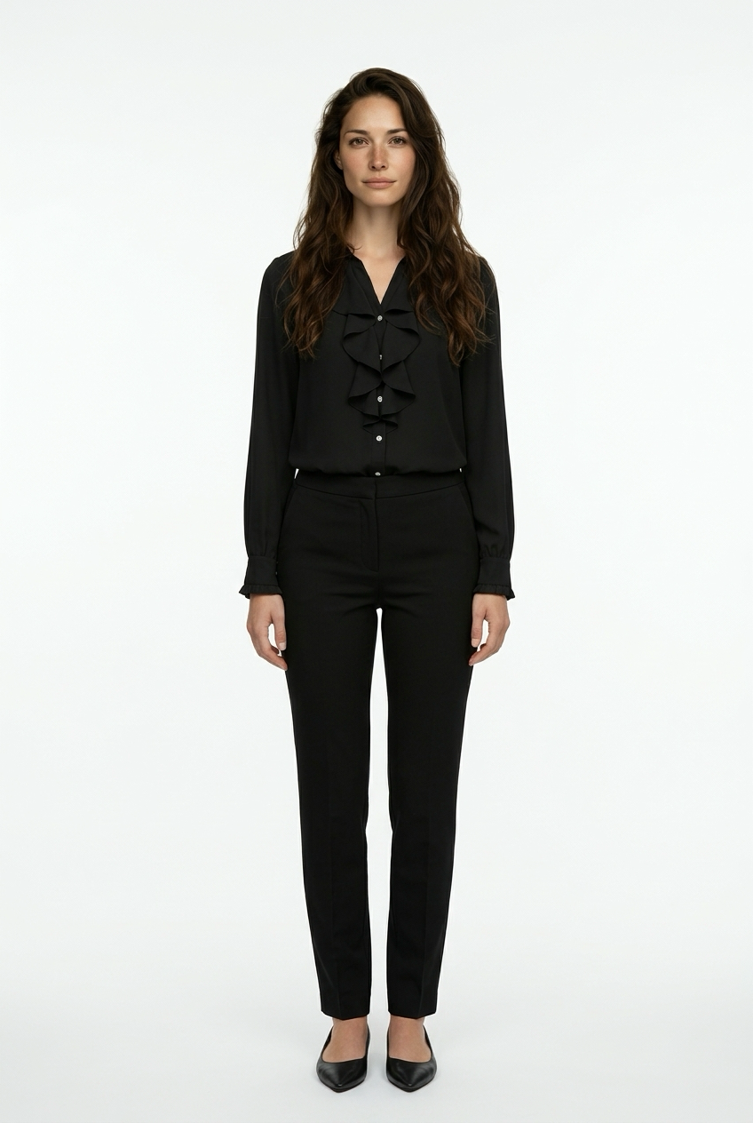Sophia | Blusa con Volantes Mujer | Gola y Manga Larga