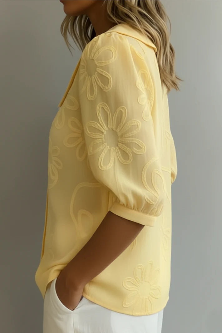Blusa floral elegante