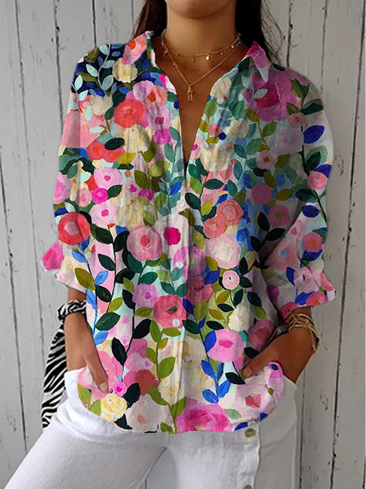 ANDREA - BLUSA CON ESTAMPADO FLORAL