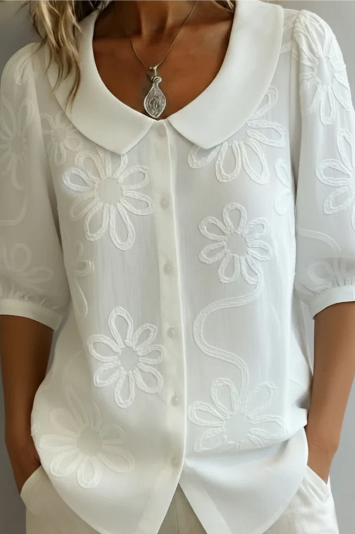Blusa floral elegante