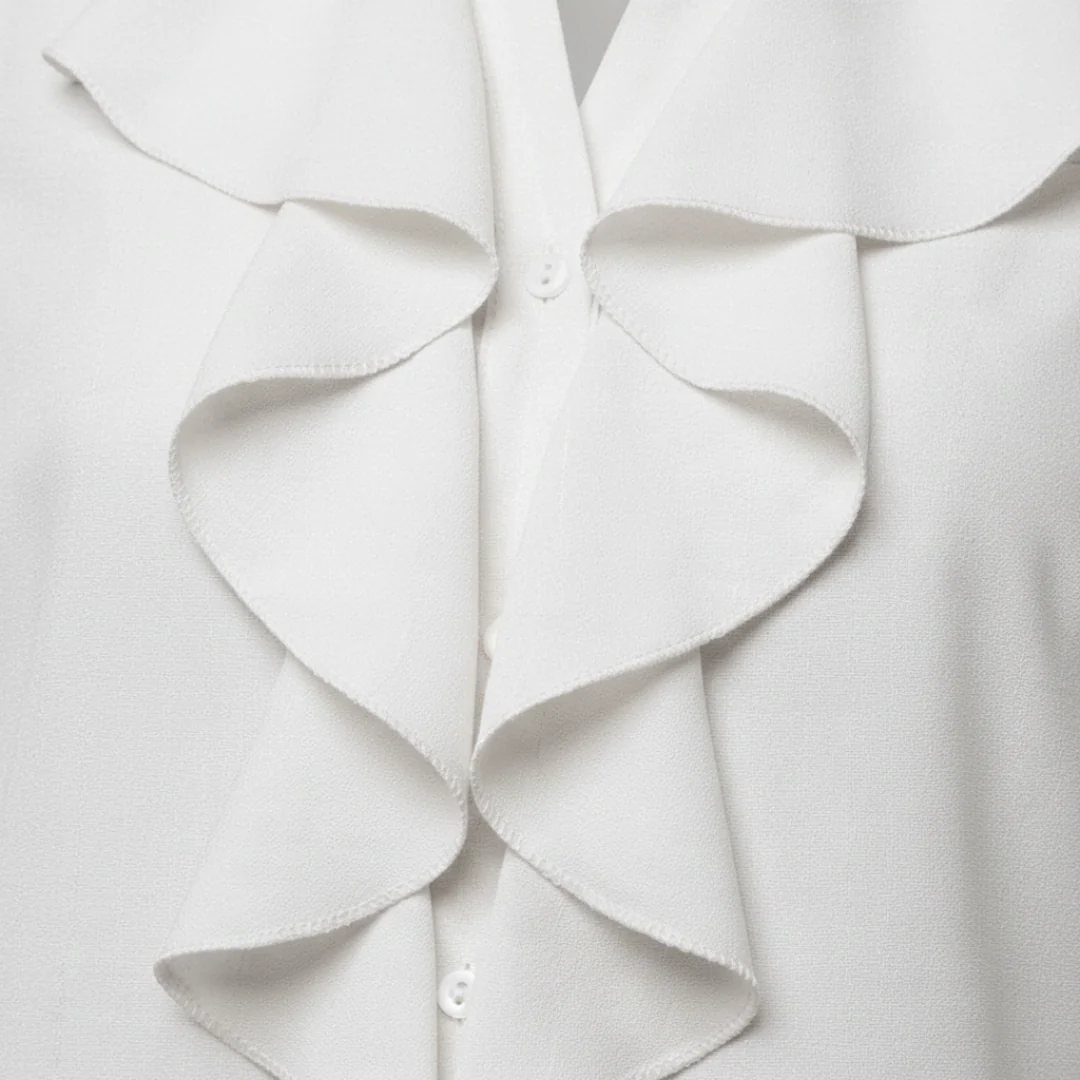 Sophia | Blusa con Volantes Mujer | Gola y Manga Larga