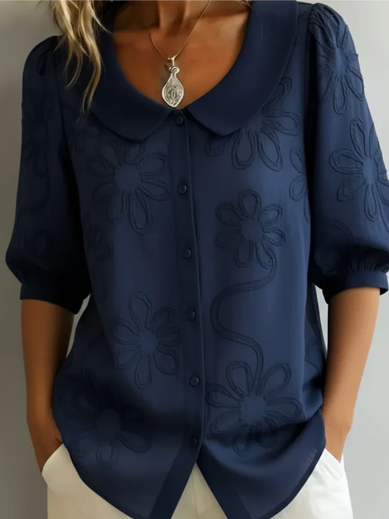 Blusa floral elegante
