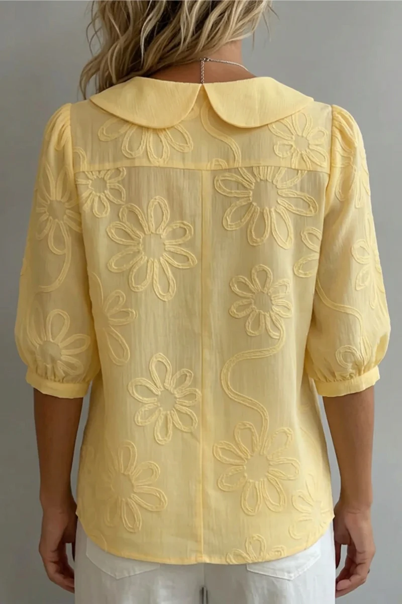 Blusa floral elegante