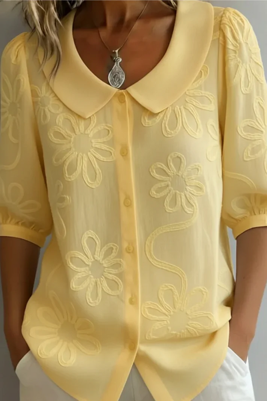 Blusa floral elegante